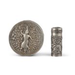 A GROUP OF TWO (2) SILVER BOXES Thailand / Siam, Circa 1900s-1930s The biggest one,