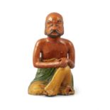 A POSSIBLY BIEN HOA STONEWARE SCULPTURE OF TIEGUAI LI Possibly Vietnam and Bien Hoa Applied School