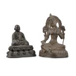 A GROUP OF THREE (3) SCULPTURES Modern and decorative H (the biggest): 17,2 cm