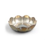 A MODERN IRISH SILVER NINE PANEL FRUIT BOWL, Dublin c.1973, mark of Royal Irish Ltd.