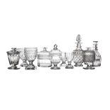 ***PLEASE NOTE DESCRIPTION SHOULD READ 'A COLLECTION OF GEORGIAN CUT GLASS PRESERVE JARS AND
