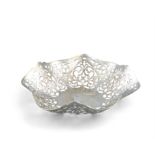 A MODERN IRISH SILVER BON BON DISH, Dublin c.1992, mark of Alwright & Marshall Ltd,