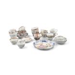 A COLLECTION OF CHINESE 'MANDARIN' PATTERN PORCELAINS, QING, 18TH CENTURY, and a miscellaneous