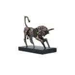 John Behan RHA (b.1938) Bull Bronze, 20cm long x 17cm high (7¾ x 6¾") Signed