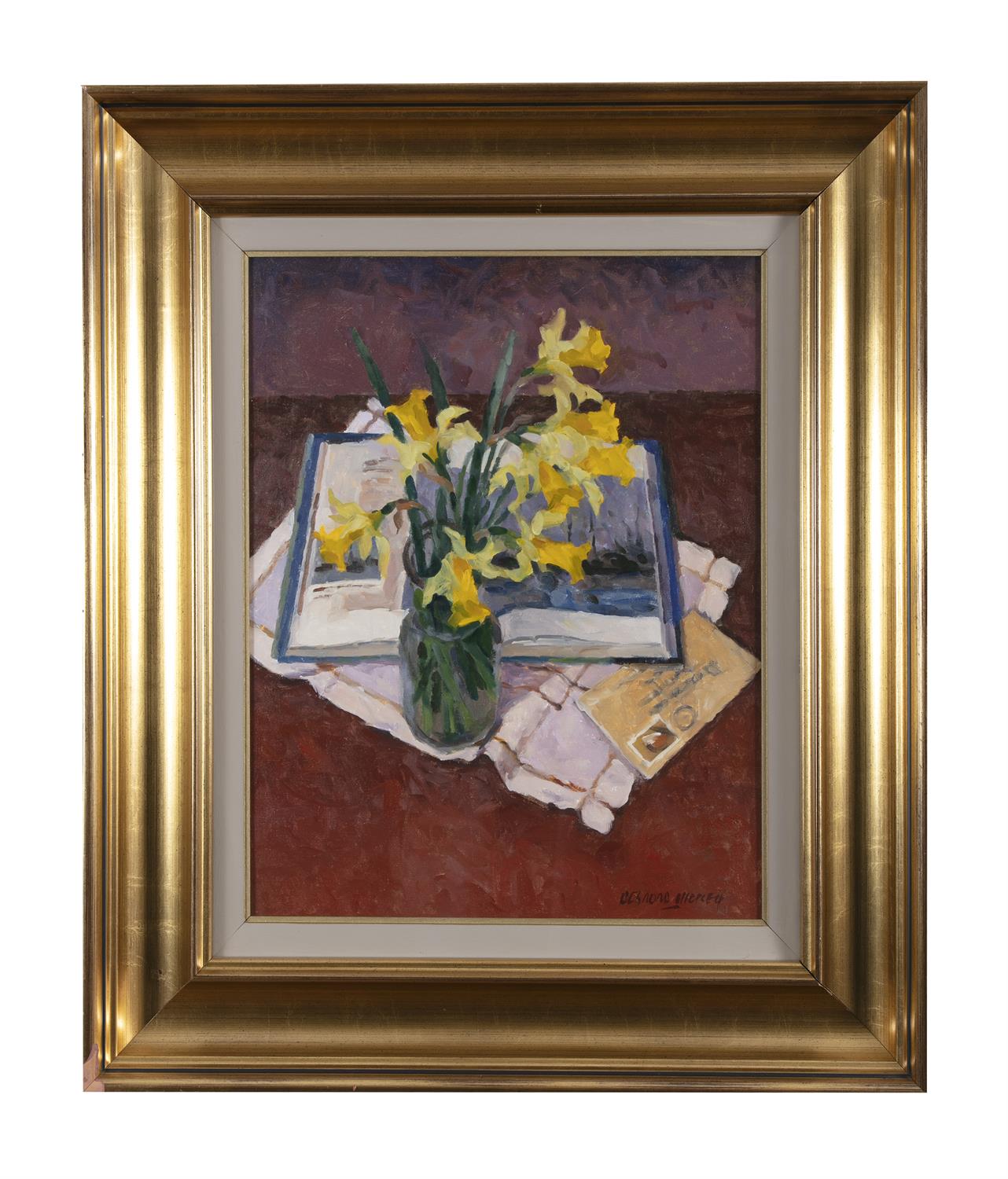 Desmond Hickey (1937-2007) Daffodils Oil on board, 51 x 40cm (20 x - Image 2 of 4