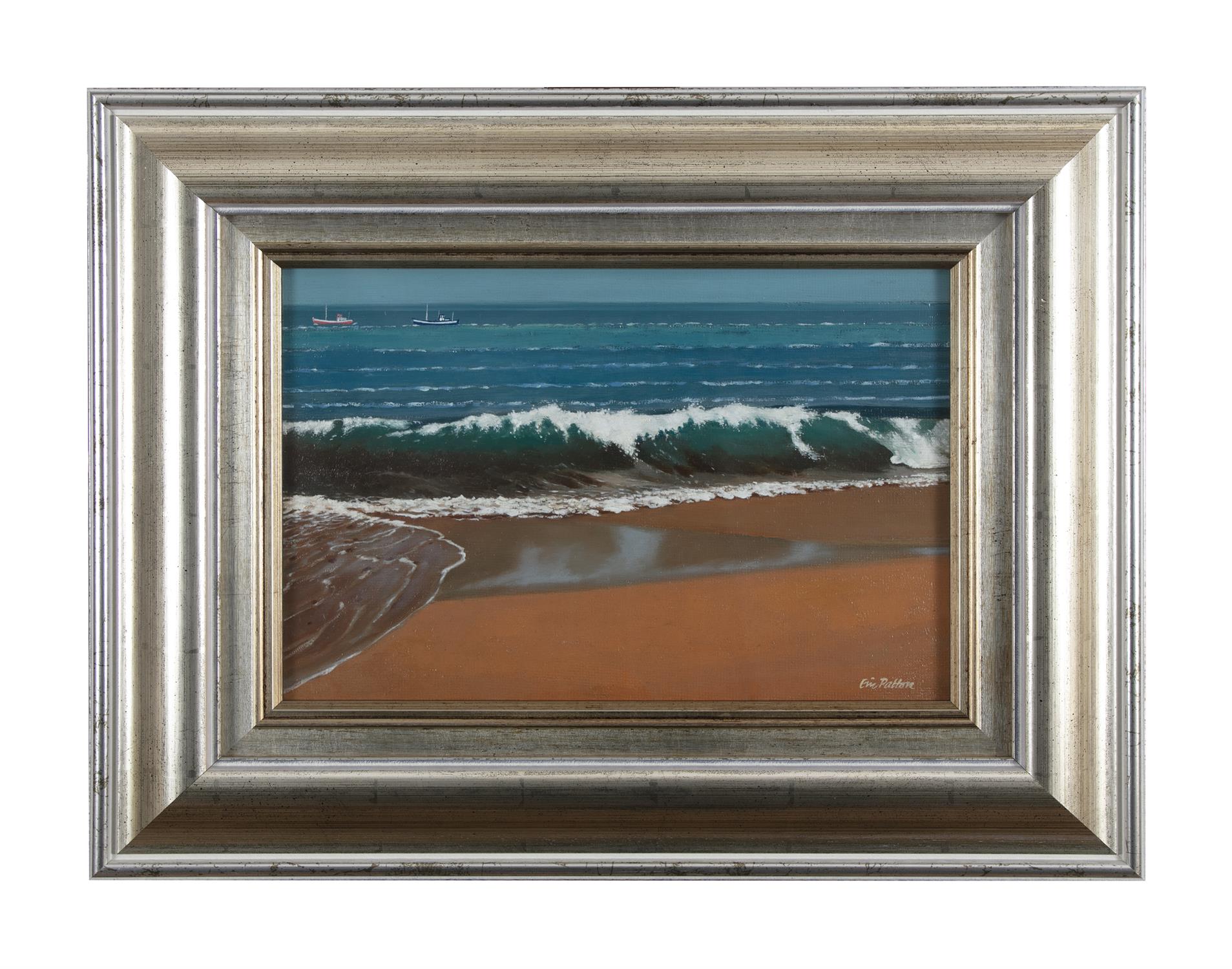 Eric Patton RHA (1925-2004) The Wave, Algarve Oil on board, 23.5 x 34cm (9½ x 13½'') Signed; - Image 2 of 4