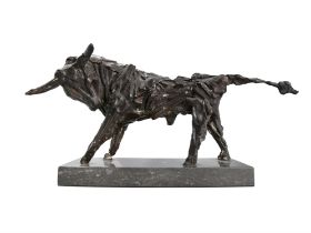 John Behan RHA Bull (1980) Bronze, 40cm long x 17cm high (15¾ x 6¾") Signed, no.