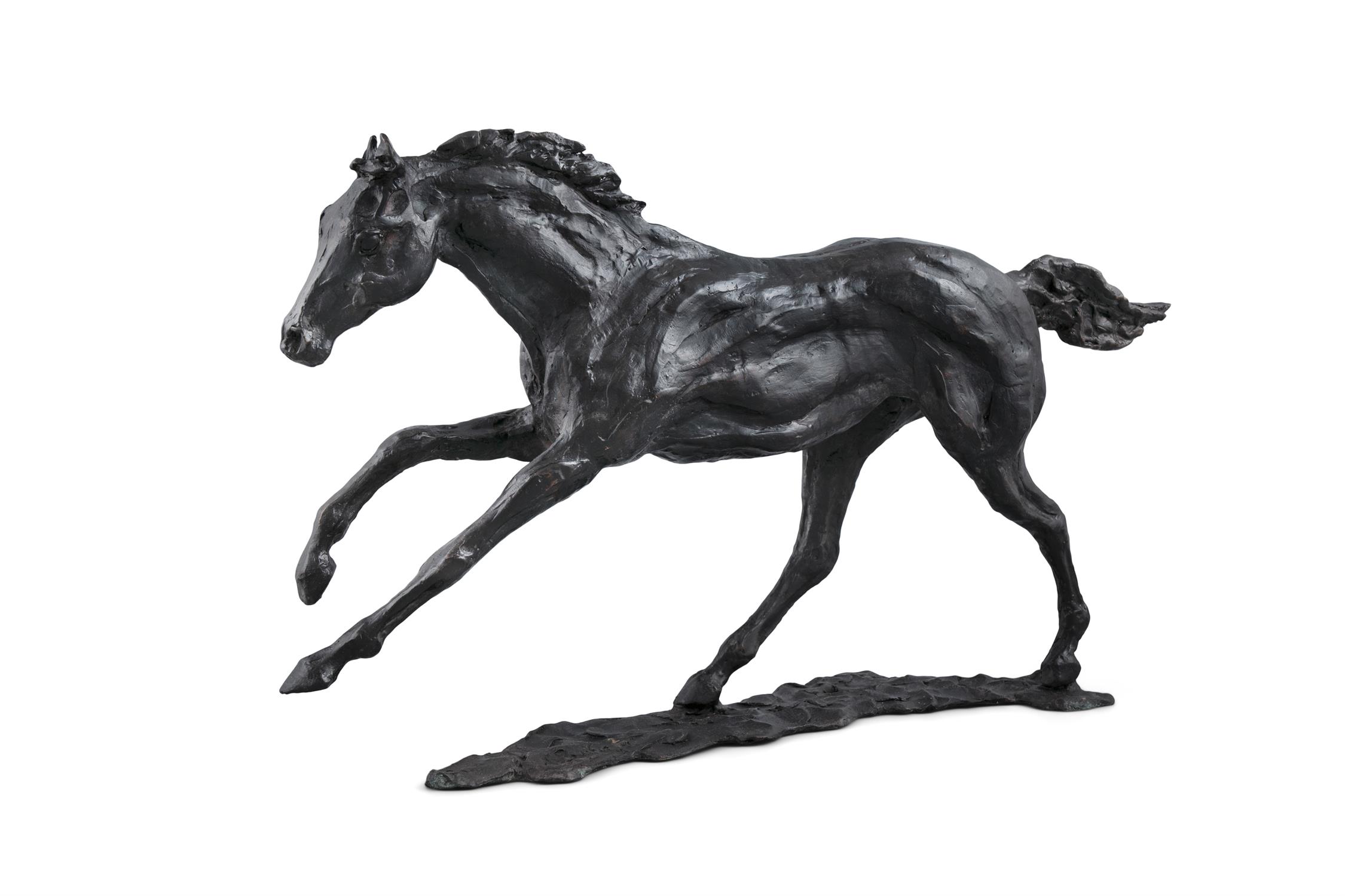 Siobhan Bulfin (Contemporary) Galloping Stallion Bronze, 58cm x 35cm (22¾ x 13¾") Signed, - Image 2 of 3