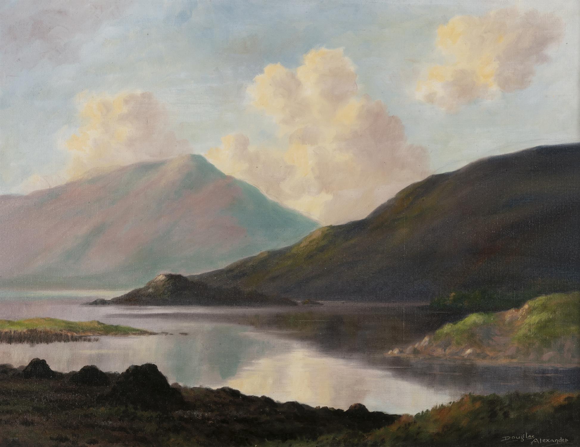 Douglas Alexander RHA (1871-1945) At Ballinahinch, Connemara Oil on canvas laid down on board,