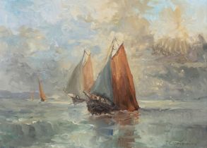 Patrick Copperwhite (b.1935) Slán Abhaile Oil on canvas, 45.5 x 61cm (18 x 24'') Signed