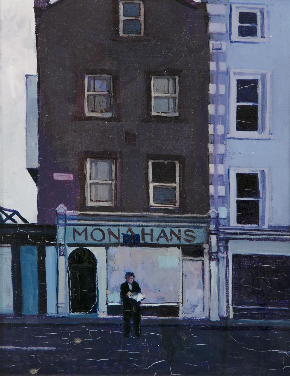 Hector McDonnell RUA (b.1947) 27 Monahans, Drogheda Oil on canvas board, 24 x 19cm (9½ x