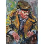 Liam O'Neill (b.1954) Portrait of an Old Man Oil on canvas, 30.5 x 40.5cm (16 x 12") Signed