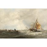 Edwin Hayes RHA RI ROI (1819-1904) Dutch Boat on the Seldoft Oil on canvas, 60 x 39cm (23¾ x