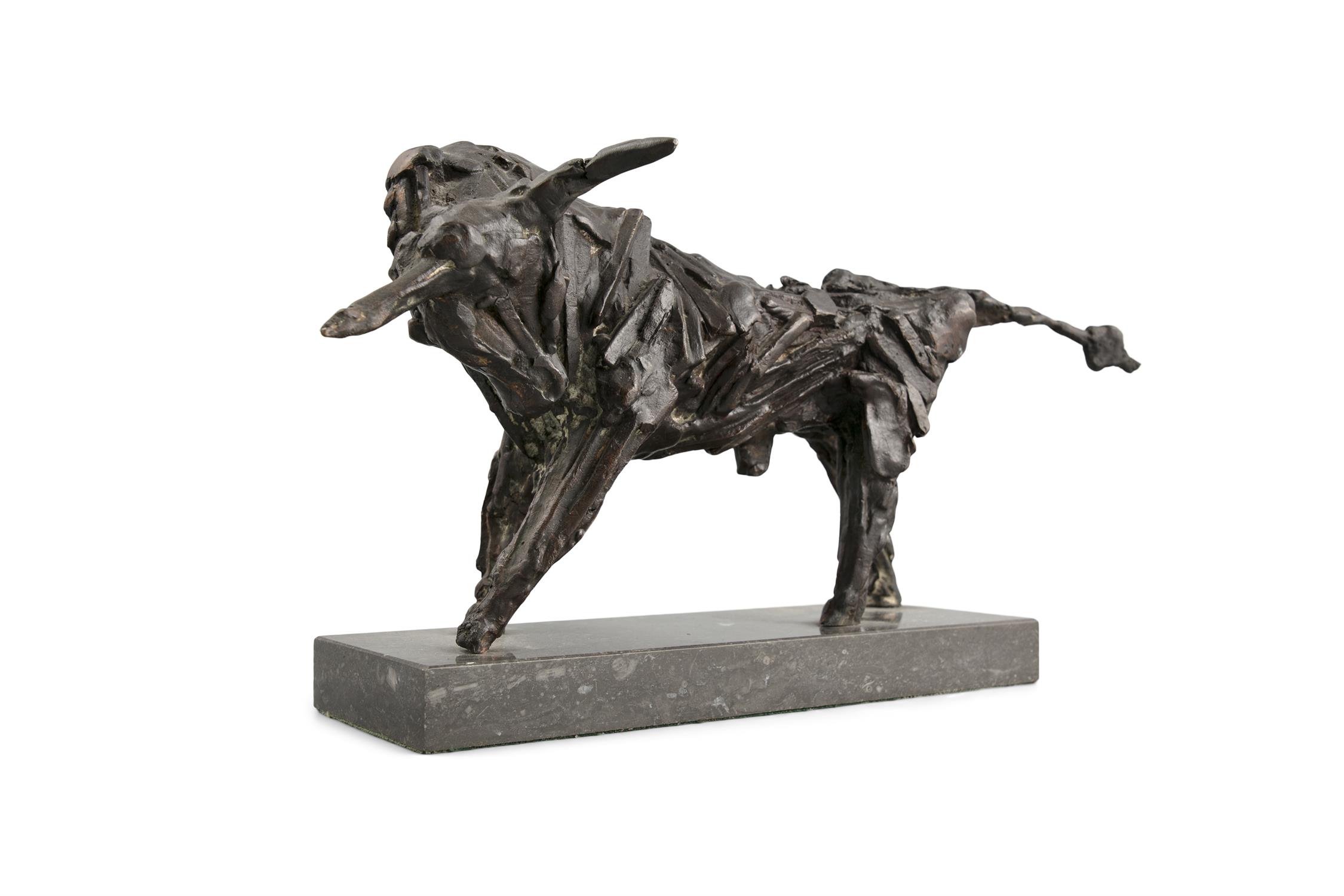 John Behan RHA Bull (1980) Bronze, 40cm long x 17cm high (15¾ x 6¾") Signed, no. - Image 2 of 3