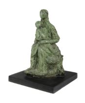 Melanie Le Brocquy HRHA (1919-2018) Mother and Child Bronze, 26.6cm high (10½'') Signed and