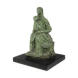 Melanie Le Brocquy HRHA (1919-2018) Mother and Child Bronze, 26.6cm high (10½'') Signed and