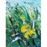 Michael Flaherty (b.1950) Lilies Oil on board, 40 x 30cm (15¾ x 11¾'') Signed