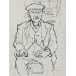 Basil Blackshaw HRHA RUA (1932-2016) In the Old Shop Pen and ink, 21 x 15cm (8¼ x