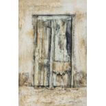 George Campbell RHA (1917-1979) Old Door Kinsale Mixed media, 28 x 17.7cm (11 x