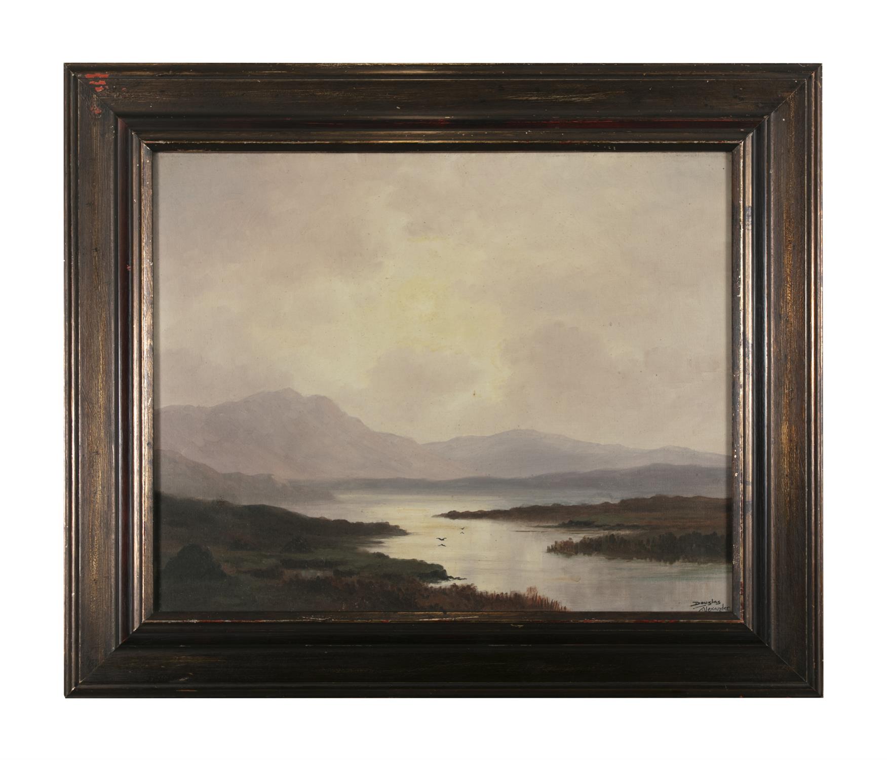 Douglas Alexander RHA (1871-1945) Heading towards Dusk, Connemara Oil on canvas laid down on - Image 2 of 4