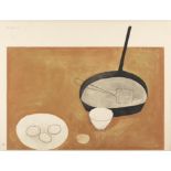 WILLIAM SCOTT CBE RA (1913-1989) Still Life with Frying Pan and Eggs (1973) Screenprint in