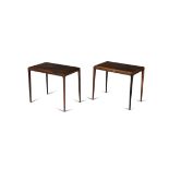 JOHANNES ANDERSEN (1903 - 1995) A pair of rosewood side tables by Johannes Andersen for Silkeborg