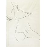 JO BAER (B.1929) AND BRUCE ROBBINS (B.1946) Female Figure Charcoal on paper, 101 x 72cm Signed