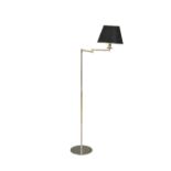 LAMP A gilt metal standard lamp, with articulating shade. 30 x 30 x 160cm(h)
