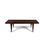 COFFEE TABLE A rosewood coffee table, Denmark c.1960. 169 x 60 x 50cm(h)