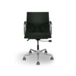 EAMES A Model Ea117 office chair by Charles and Ray Eames by ICF, Milan, chrome with fabric