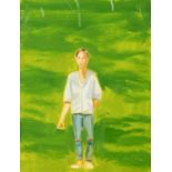 ALEX KATZ (b.1927) Catherine (2006) Oil on panel, 30.3 x 22.6cm Signed and dated