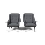 ARMCHAIRS A pair of Italian armchairs, c.1960s. 85 x 76 x 94cm(h)
