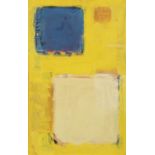 PATRICK HERON (1920-1999) Three Squares (Ceruleum, Naples, Ochre) in Yellow; February 1960 Oil on