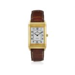 AN 18K GOLD 'REVERSO CLASSIQUE' WRISTWATCH, BY JAEGER-LECOULTRE 18-jewel Cal-846/1 manual wind