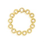 A GOLD BRACELET, BY GEORGES LENFANT, CIRCA 1965 Composed of openwork circular links with