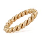 A GOLD BANGLE, BY CARLO WEINGRILL, CIRCA 1955 The hinged torsade bangle in 18K gold,