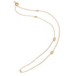 A GOLD 'NEW FARANDOLE' SAUTOIR NECKLACE, BY HERMÈS The long anchor-link chain highlighted with