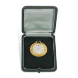 AN 18K GOLD MANUAL WIND PENDANT POCKET WATCH, BY ROLEX, CIRCA 1970 18-jewel Cal-650 manual wind,