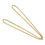 A GOLD SAUTOIR NECKLACE, BY GEORGES LENFANT, CIRCA 1970 The continuous long fancy-link chain