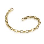 A GOLD BRACELET, BY FRED PARIS, CIRCA 1965 Composed of ropetwist fancy gold links with textured
