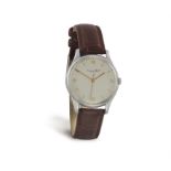 A STAINLESS STEEL MANUAL WIND WRISTWATCH, BY IWC, CIRCA 1960 Jewelled Cal-89 manual wind