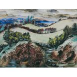 Norah McGuinness HRHA (1901-1980) Country Landscape Watercolour, 41 x 55cm (16¼ x 21¾'') Signed