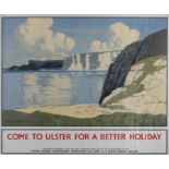 After Paul Henry RHA (1877-1958) Come to Ulster for a Better Holiday Coloured print,