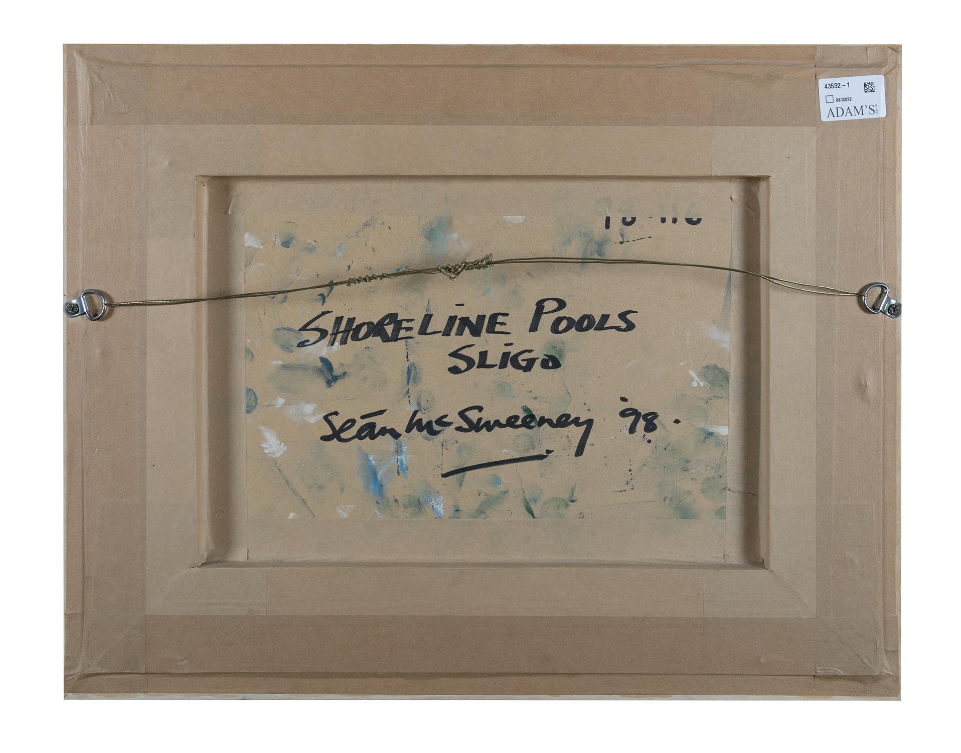 Sean McSweeney HRHA (1935-2018) Shoreline Pools, Sligo Oil on board, 25 x 35cm (10 x - Image 3 of 3