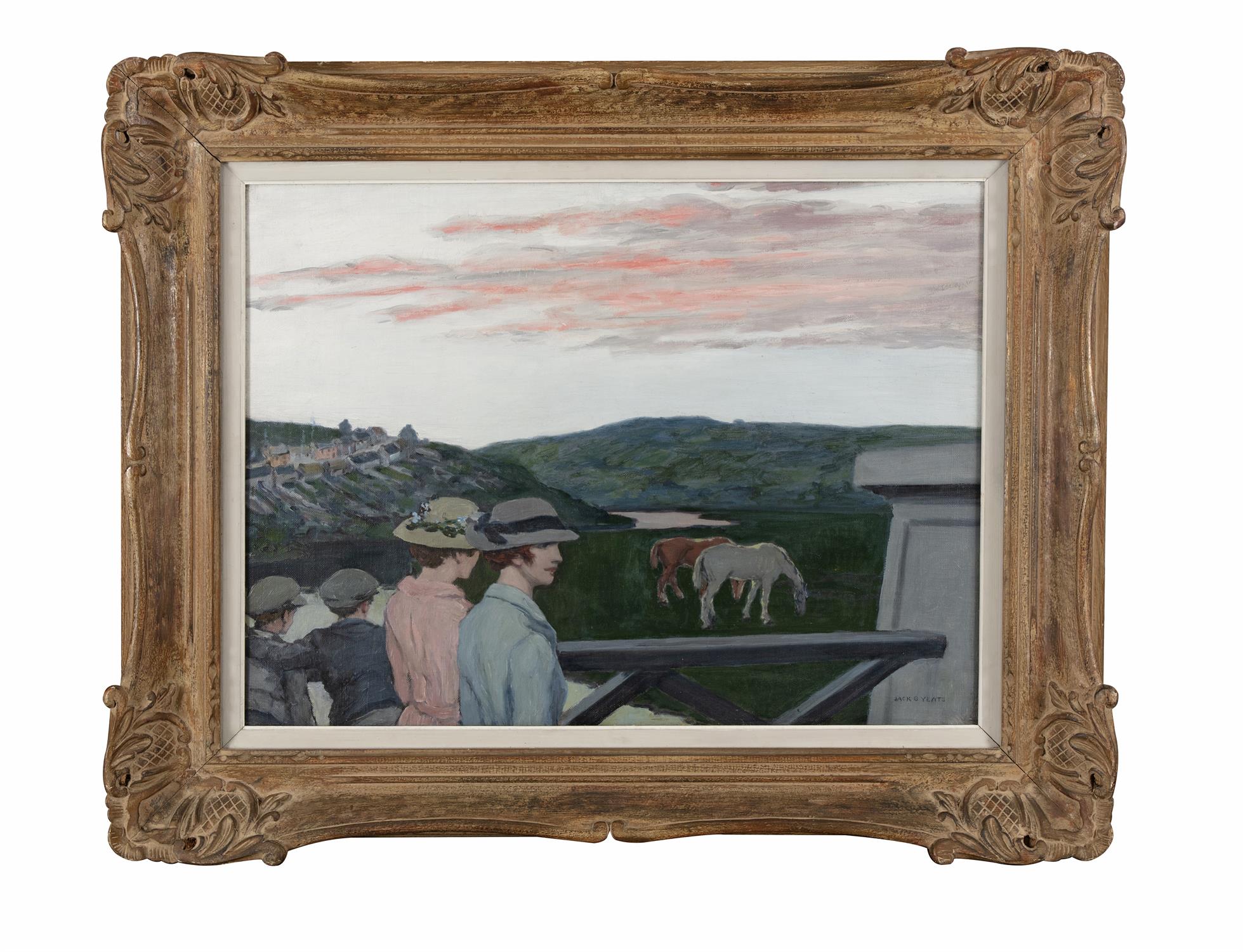 Jack Butler Yeats RHA (1871-1957) The Bridge at Skibbereen (1919) Oil on canvas, - Image 2 of 5