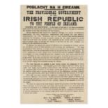 ***PLEASE NOTE THIS LOT IS NOT SIGNED OR INSCRIBED AS STATED IN PRINTED CATALOGUE'** Poblacht n