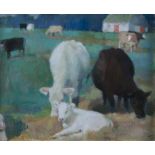 Tom Carr ARHA HRUA ARWS (1909-1999) Suckling Herd Oil on canvas, 25 x 30cm (9¾ x