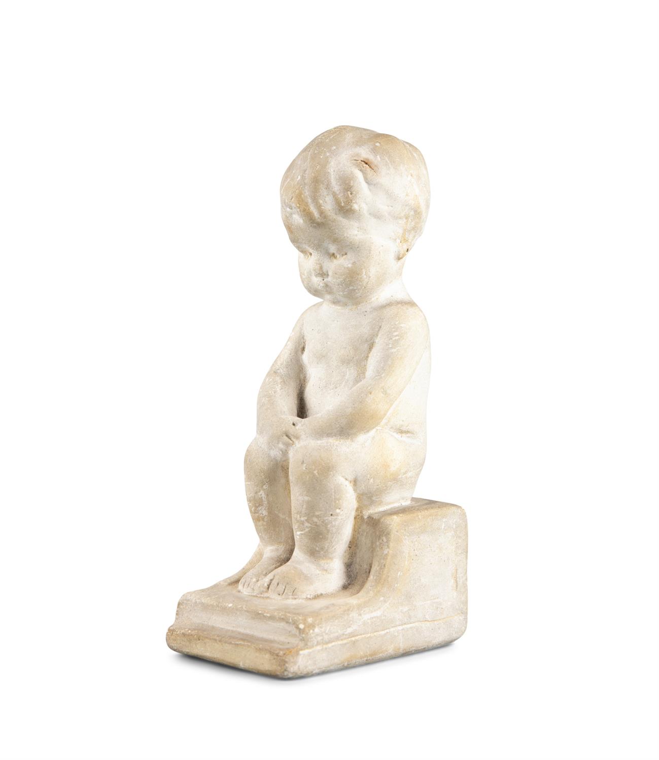 Sophia Rosamund Praeger HRHA MA MBE (1867-1954) The Philosopher Plaster, 19cm high (7½'') Signed - Image 2 of 2