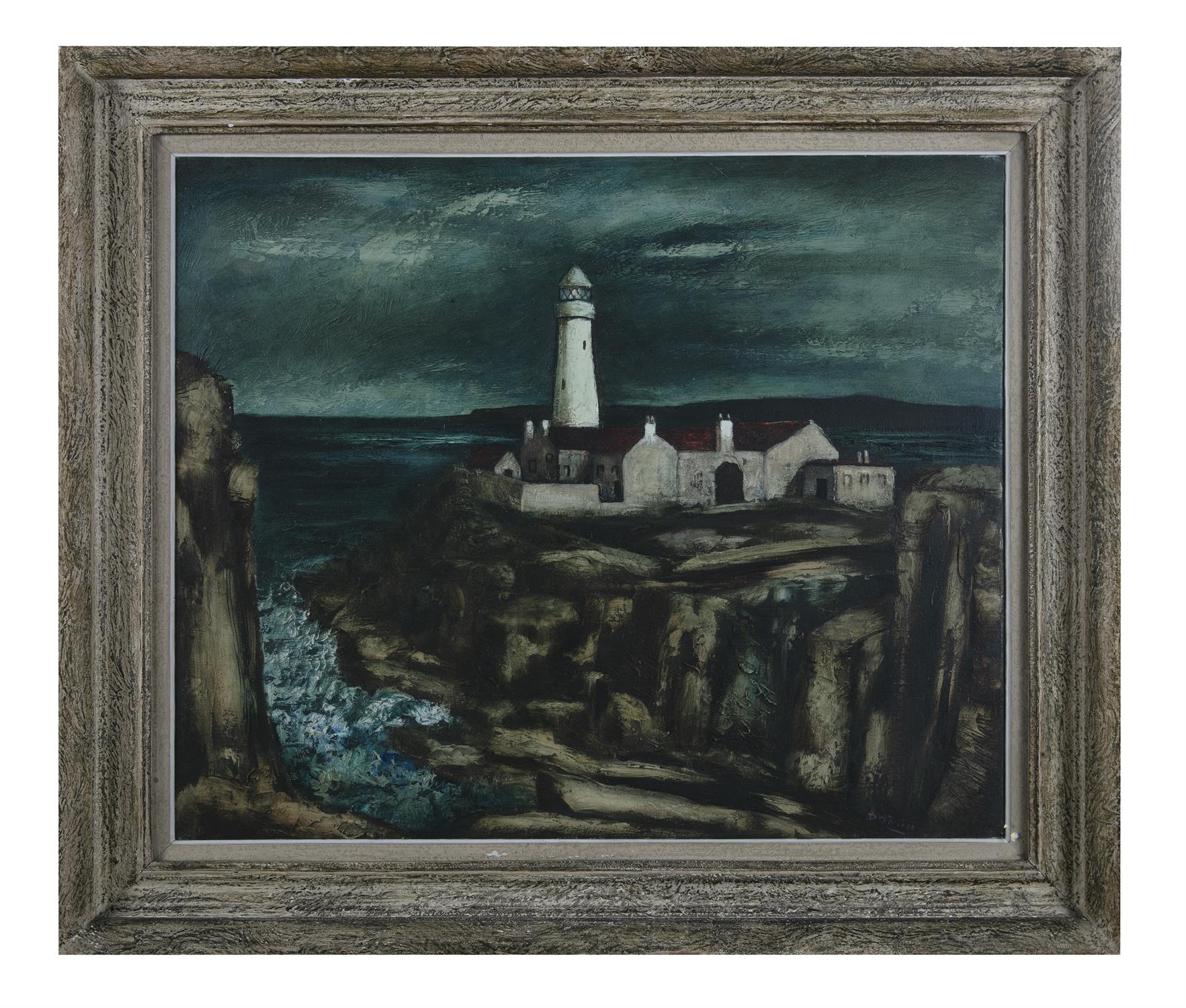 Daniel O’Neill (1920-1974) The Lighthouse Oil on canvas, 50 x 60cm (20 x 24”) Signed - Image 2 of 5