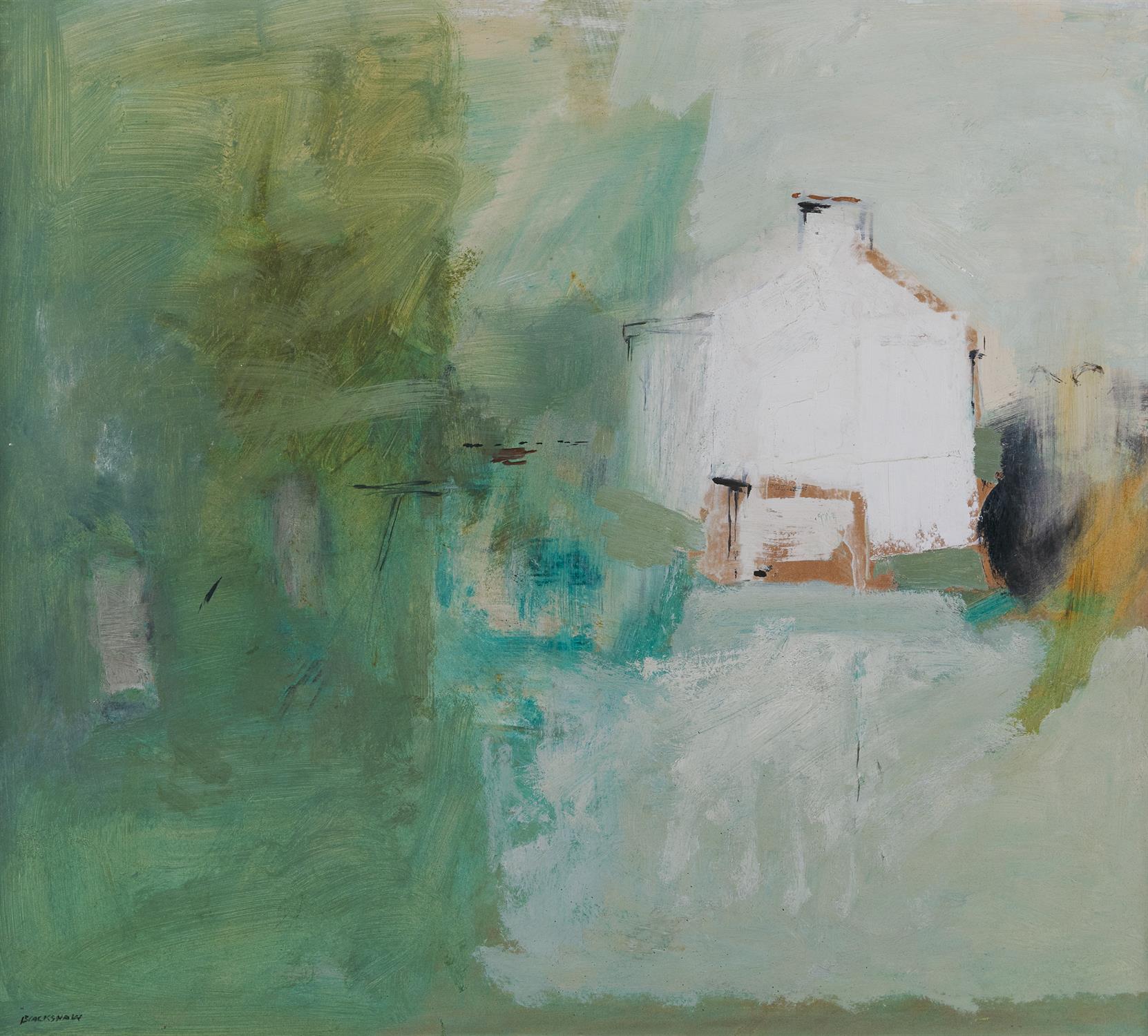 Basil Blackshaw HRHA RUA (1932-2016) No. 12 Jimmy Harrison Cottage Oil on board, 53 x 59.